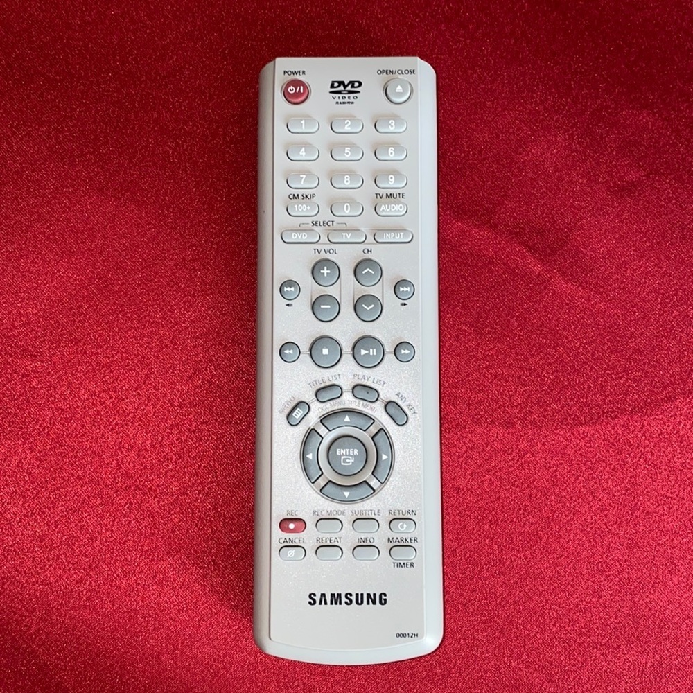 Samsung OEM DVD Remote Control for DVDR120 DVDR121 (00012H)​